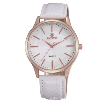 SKONE 9343 couple lover Watches for valentine's gift With PU Strap